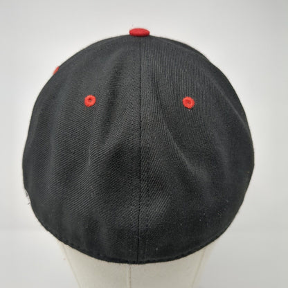 Richardson Fitted Hat Black 7 1/4 Embroidered Performance Team Series 65 Surge
