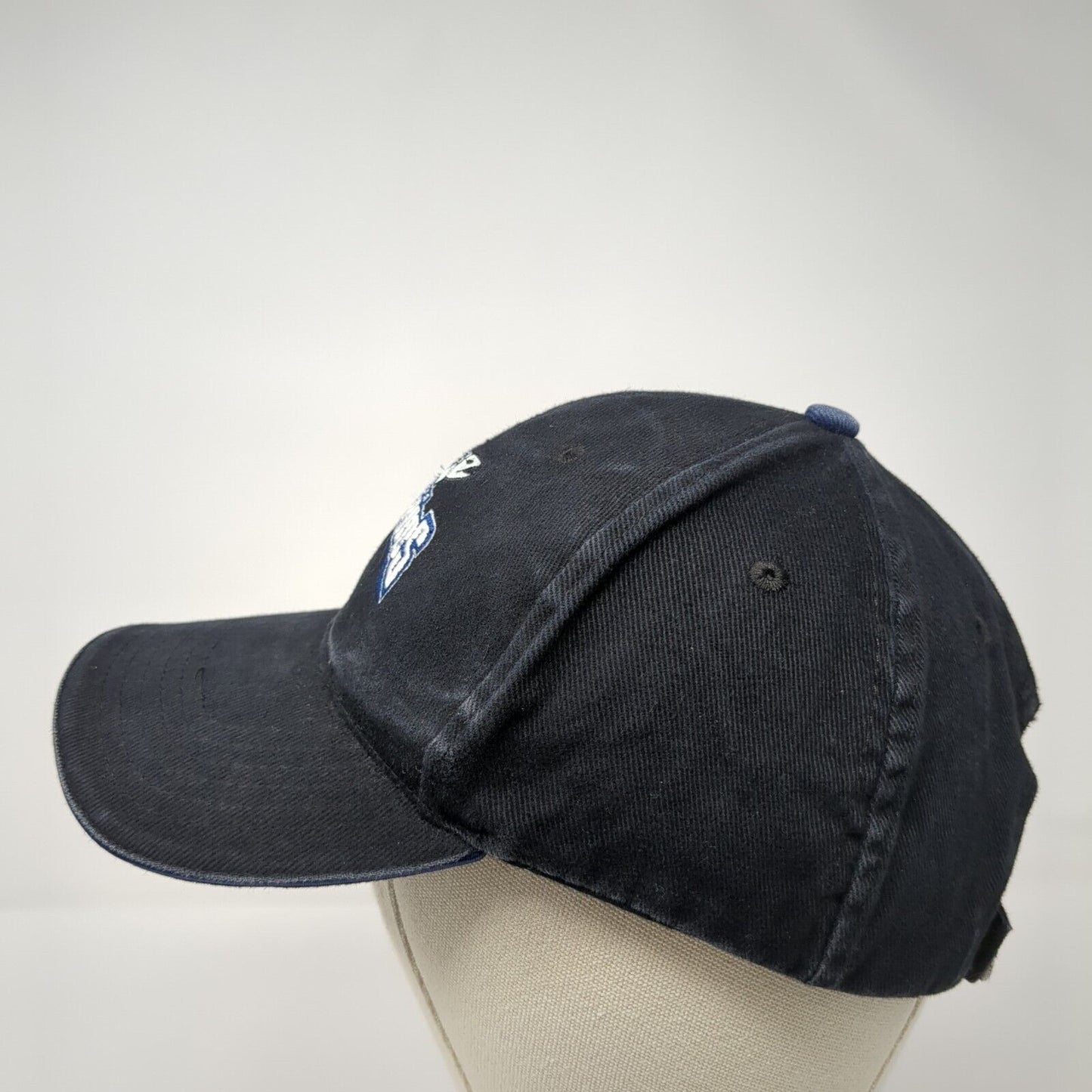 Idaho Steelheads Strapback Hat Black OSFA Embroidered Logo Destroyer Headwear