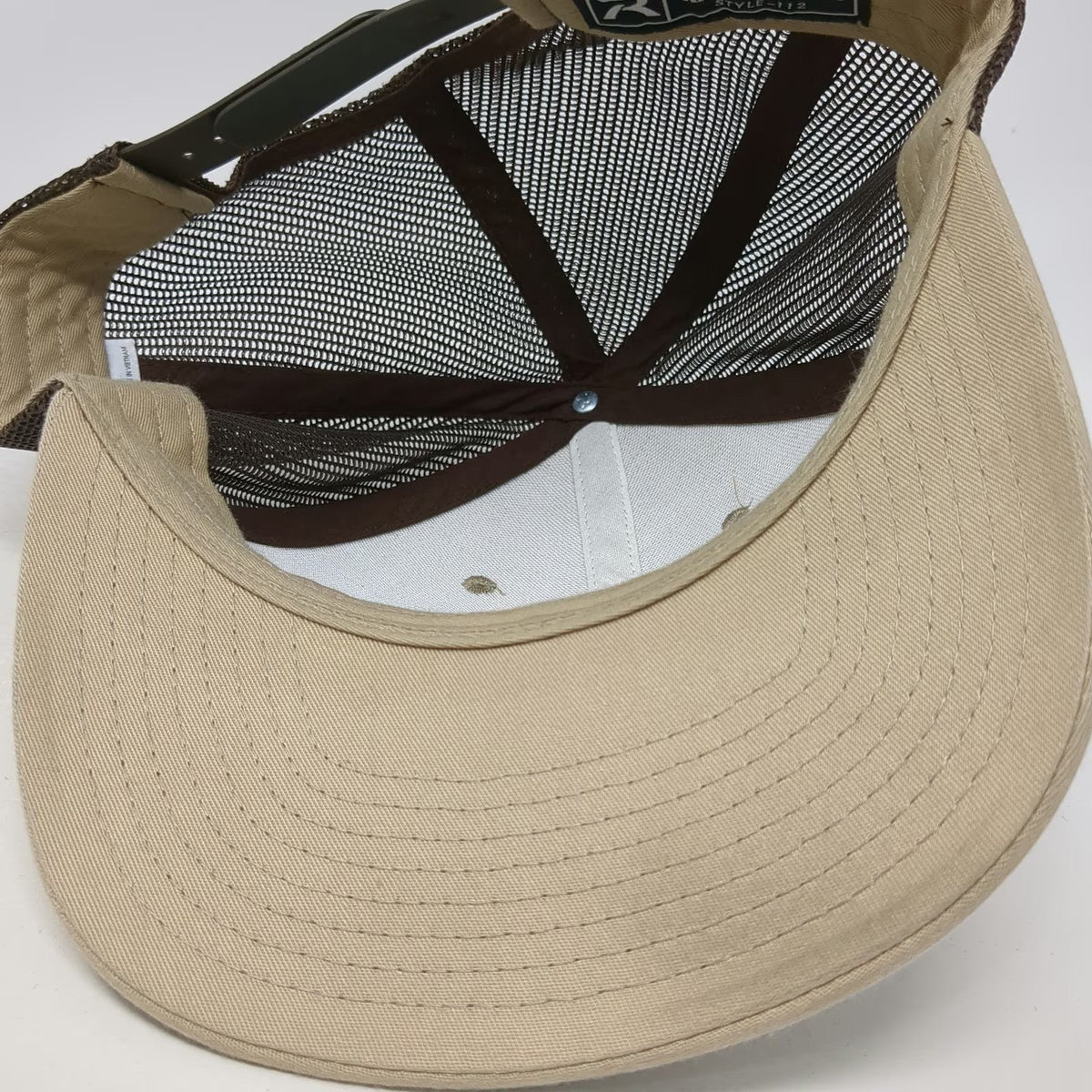 Richardson Trucker Hat Brown One Size Mesh Back Mountain Great Outdoors Hat