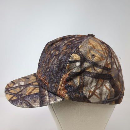 Cabelas Boys 5 Panel Brown Camo Snapback Hat Hunting Fishing Outdoor Gear