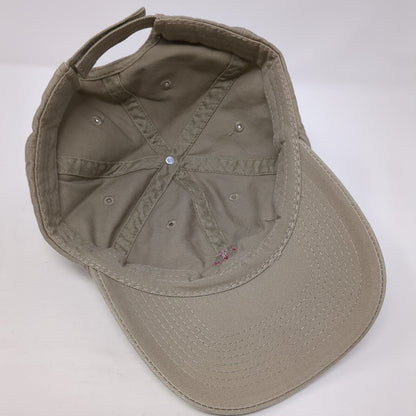 Gulf Shores Alabama USA Strapback Hat Brown One Size Adjustable 6 Panel