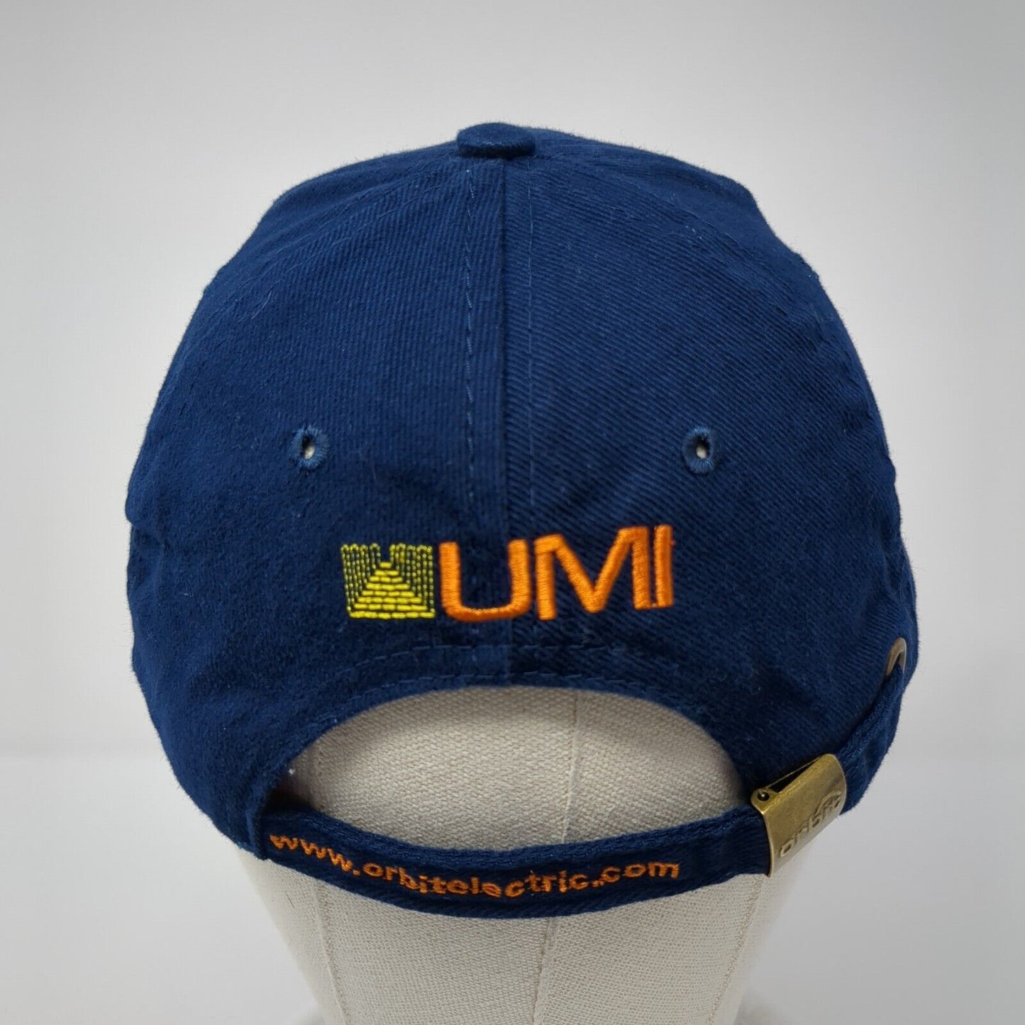 Orbit UMI Slideback Hat Blue One Size Adjustable Embroidered 6 Panel Cotton