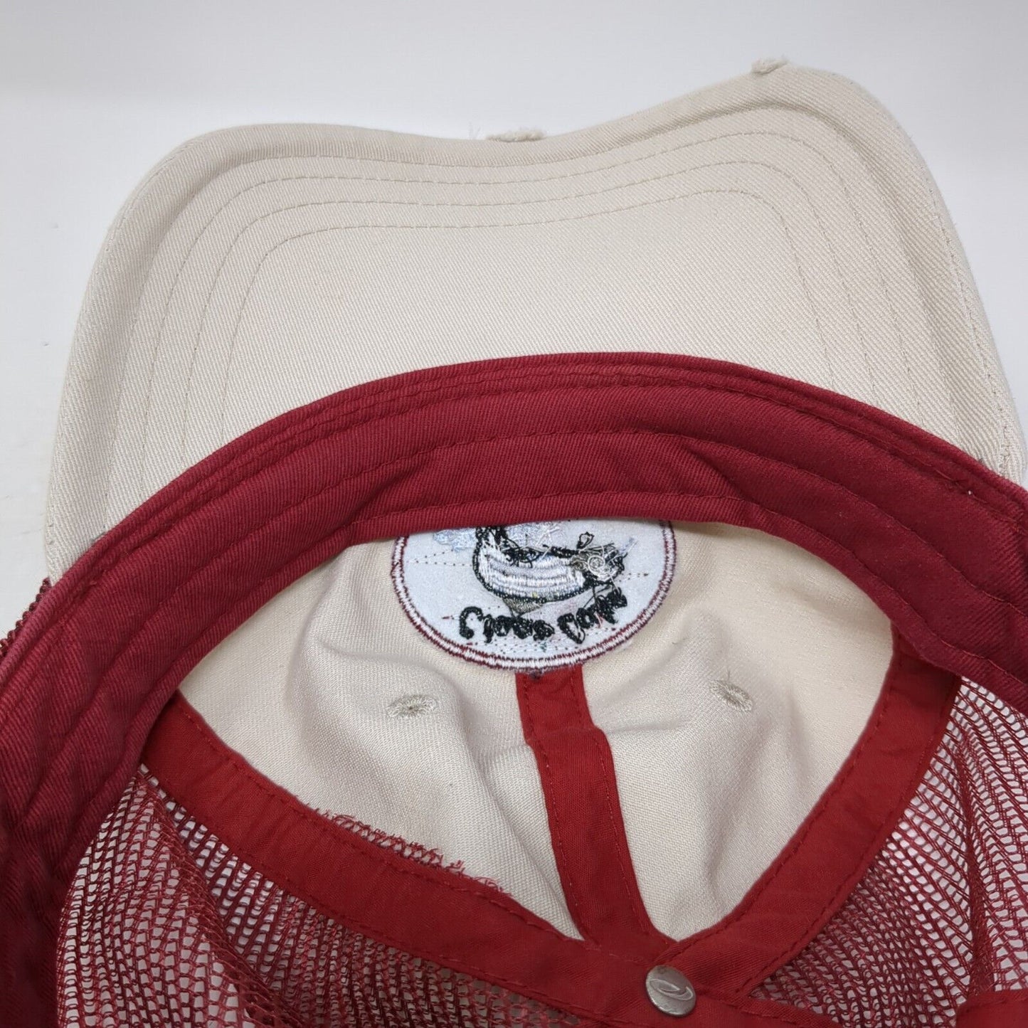 Clear Lake Country Club Snapback Trucker Hat Multi OS Mesh Back Distressed Pukka