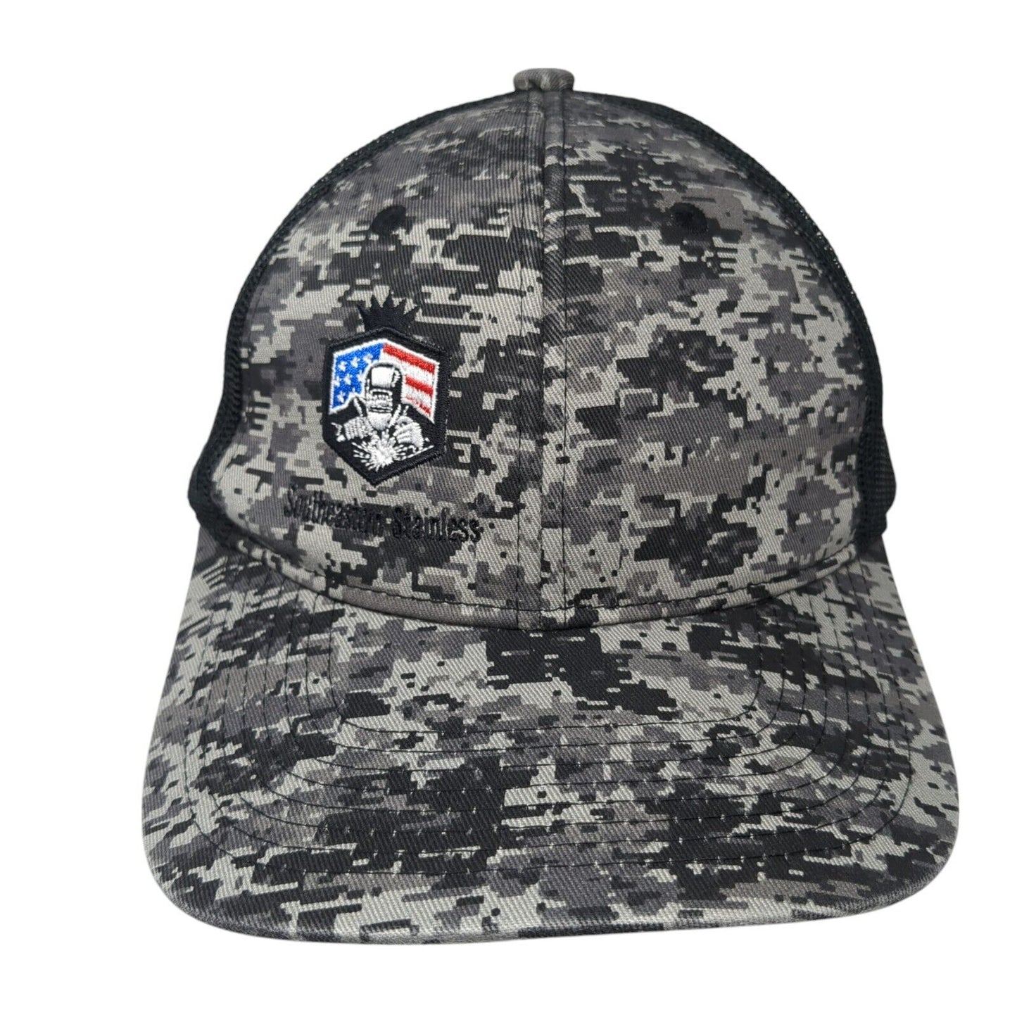 Southeastern Stainless Snapback Trucker Hat Camo OS Mesh Back Port Authority