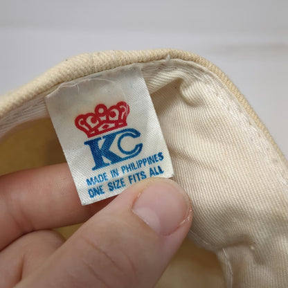KC Snapback Beige Black One Size StorageWorks Digital Hat Green Underbrim Logo