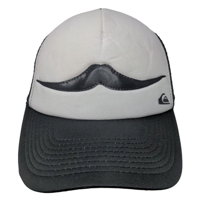 Mustache Snapback Mesh Back Trucker Hat Black One Size Quiksilver
