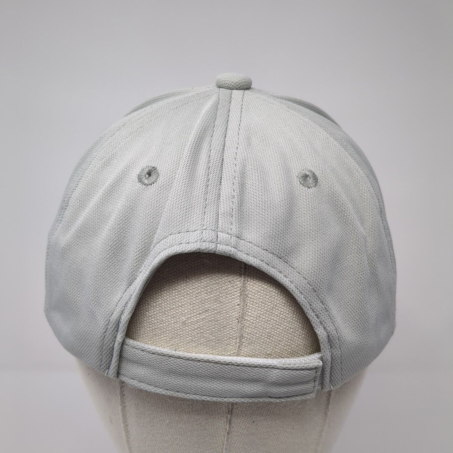 Rhinoceros Strapback Hat Gray Youth One Size Adjustable Solid 6 Panel