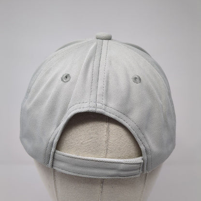 Rhinoceros Strapback Hat Gray Youth One Size Adjustable Solid 6 Panel