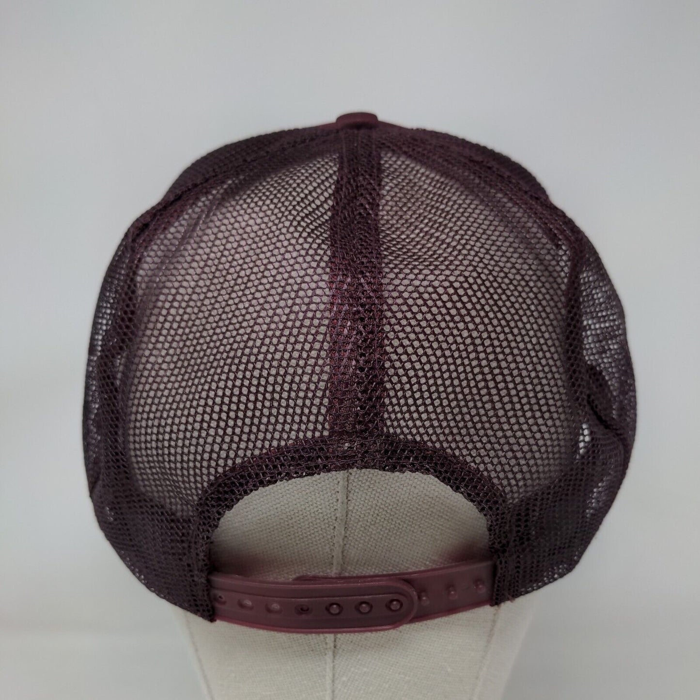 Bradis Guns Snapback Mesh Back Rope Trucker Hat Red Adult Fit All Adjustable