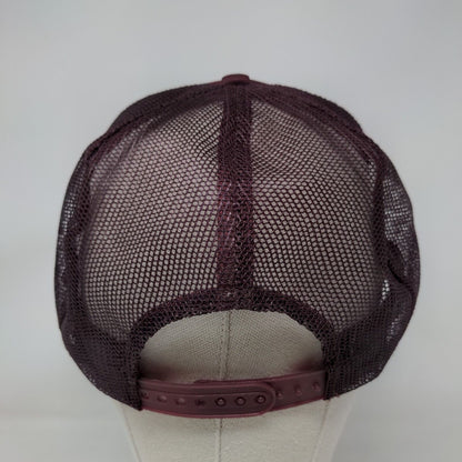 Bradis Guns Snapback Mesh Back Rope Trucker Hat Red Adult Fit All Adjustable
