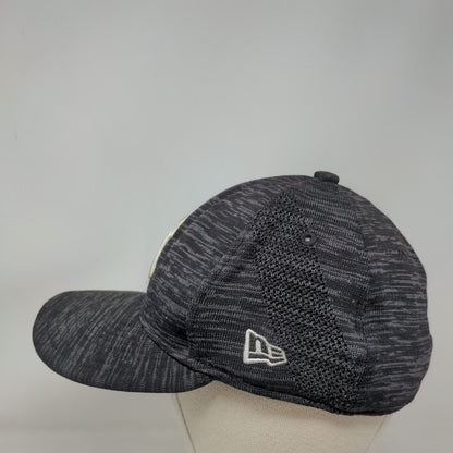MLB Fitted Hat Gray New York Yankees Size 7 3/8 Embroidered Logo 59 Fifty
