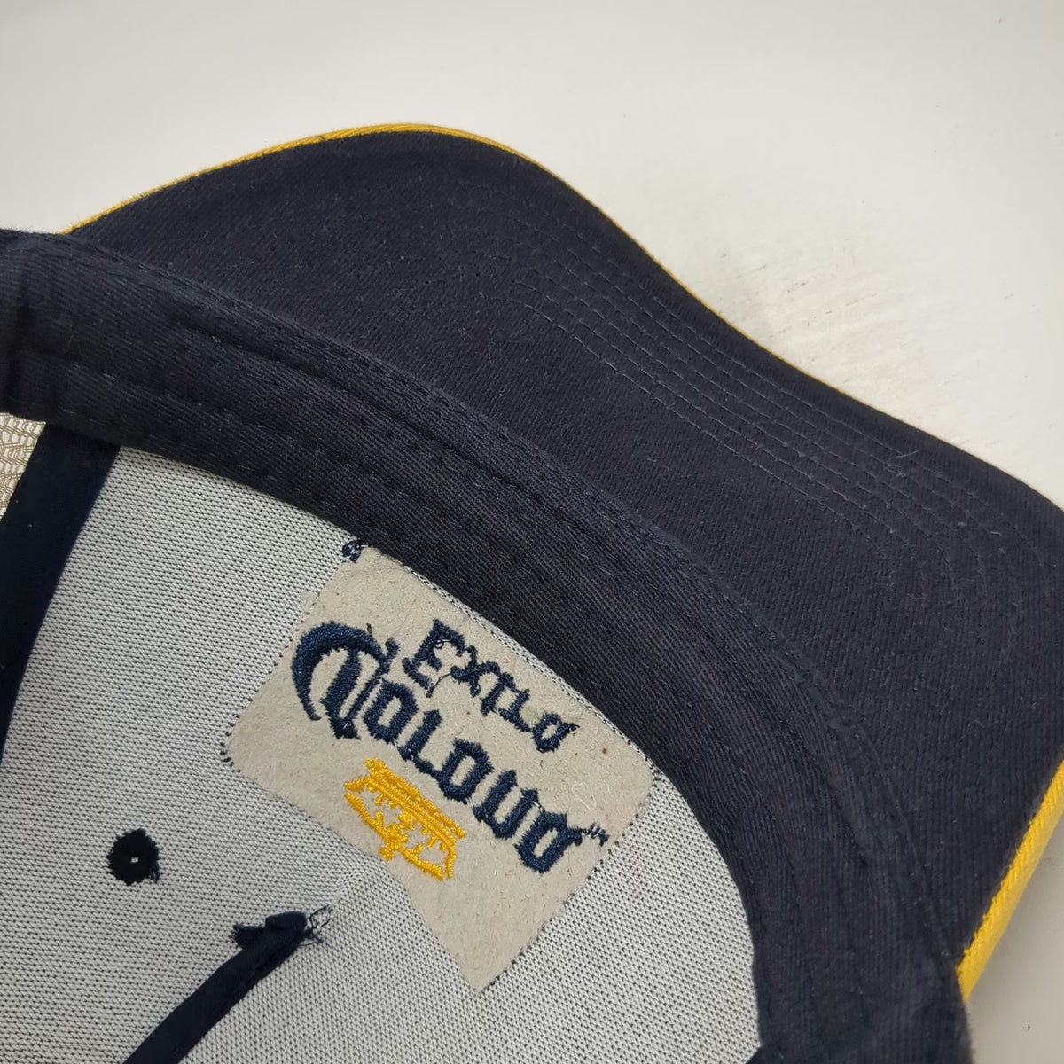Corona Trucker Hat Blue Yellow One Size Mesh Back Snapback Beer Logo Patch Crown