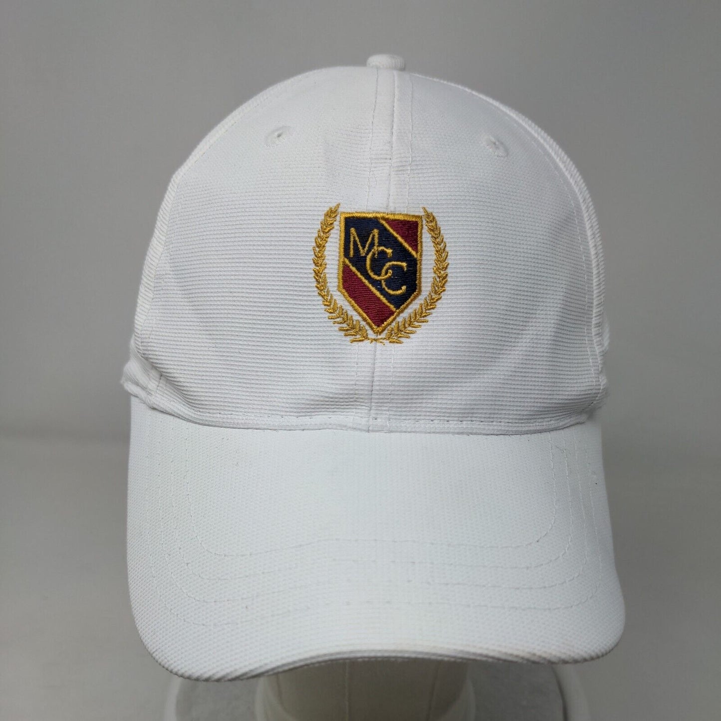 MCC Strapback Hat White OSFA Embroidered Page & Tuttle W/Tags