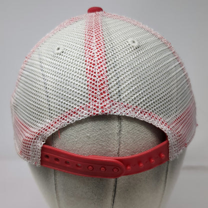 Tractor Supply Co Trucker Hat Red One Size Snapback Mesh Patch Logo Cotton