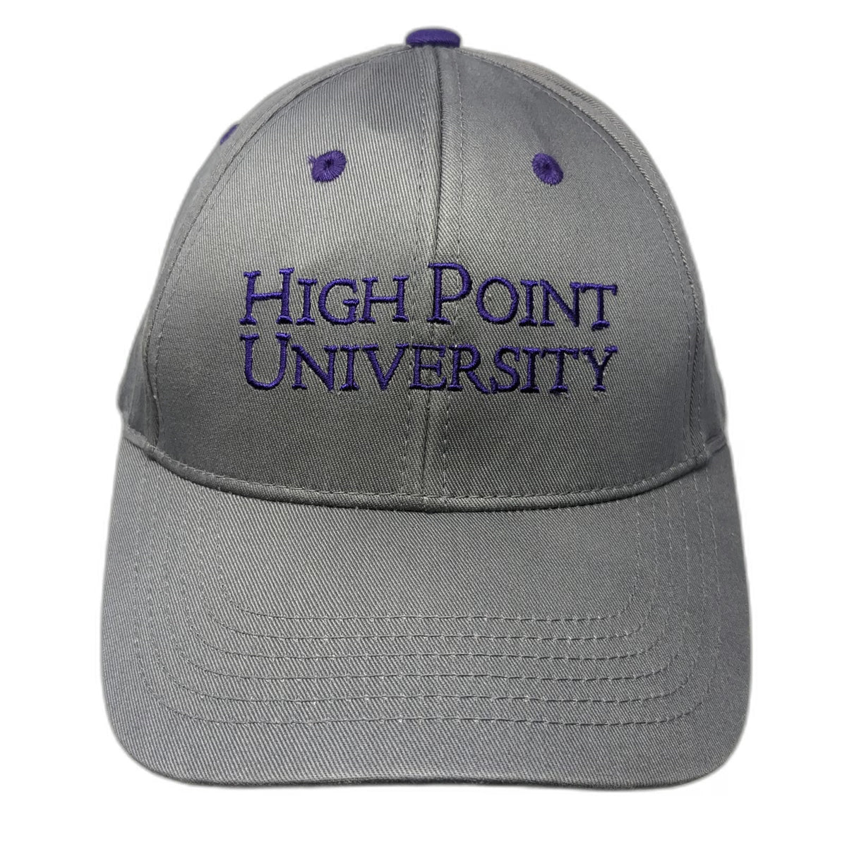 Captivating High Point University NCAA Gray One Size Baseball Cap Strapback Hat