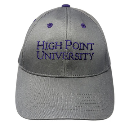 Captivating High Point University NCAA Gray One Size Baseball Cap Strapback Hat