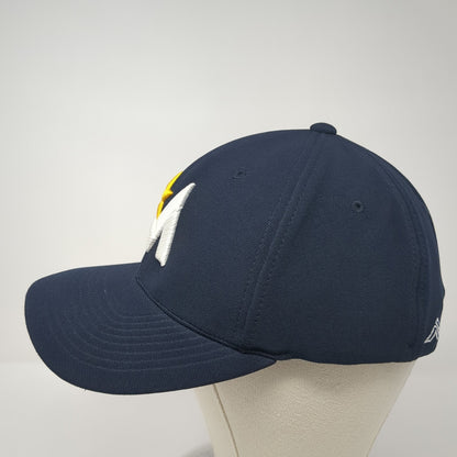 M Fitted Baseball Cap Blue Size 8 Lightweight Embroidered Pacific Headwear
