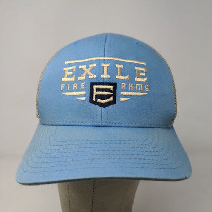 Exile Firearms Richardson Mens Snapback Mesh Back Hat Blue Style 112 Embroidered
