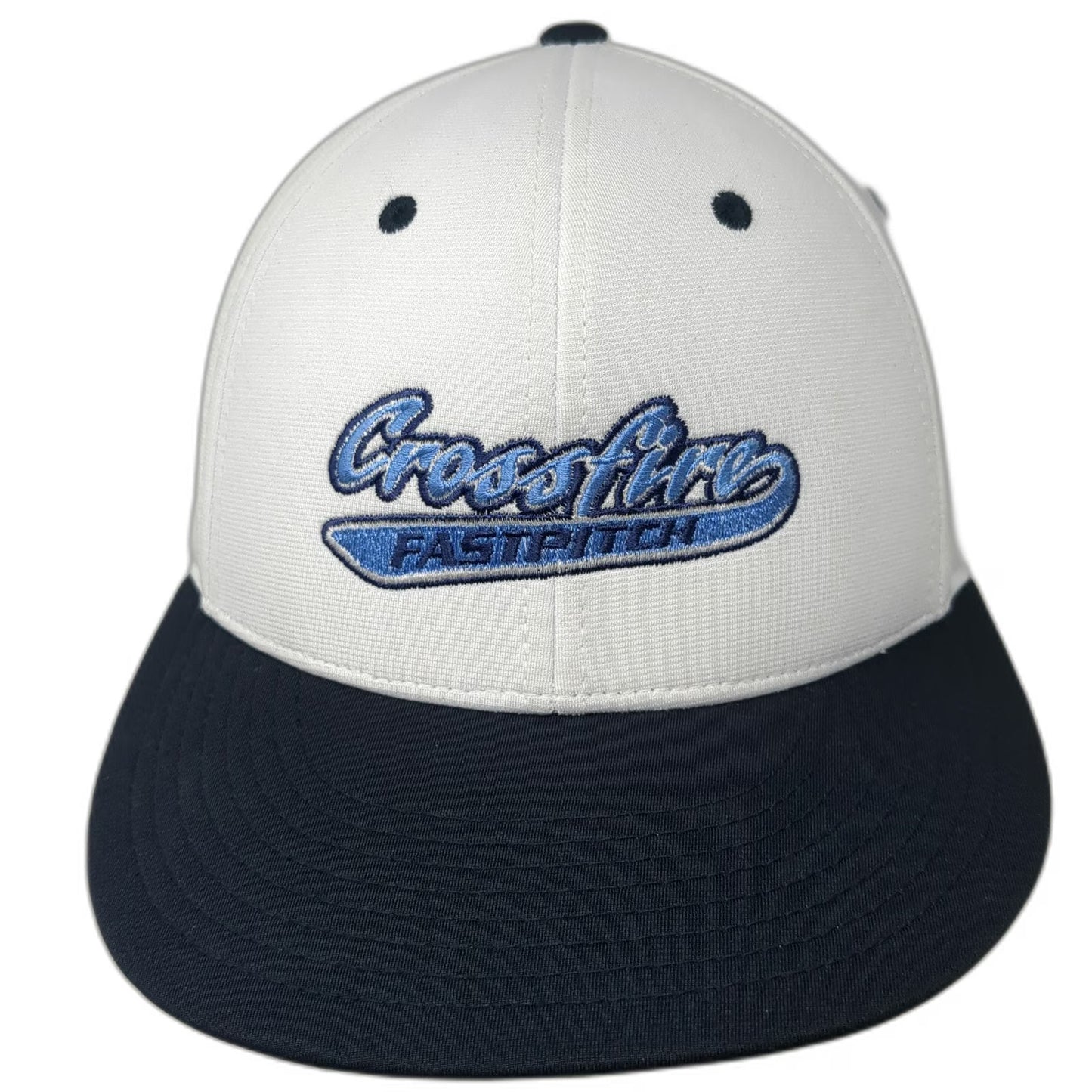 Richardson Baseball Cap White Blue M Fastpitch Flexfit Performance Team Hat