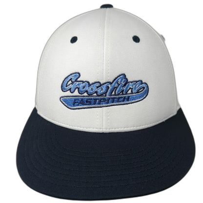 Richardson Baseball Cap White Blue M Fastpitch Flexfit Performance Team Hat