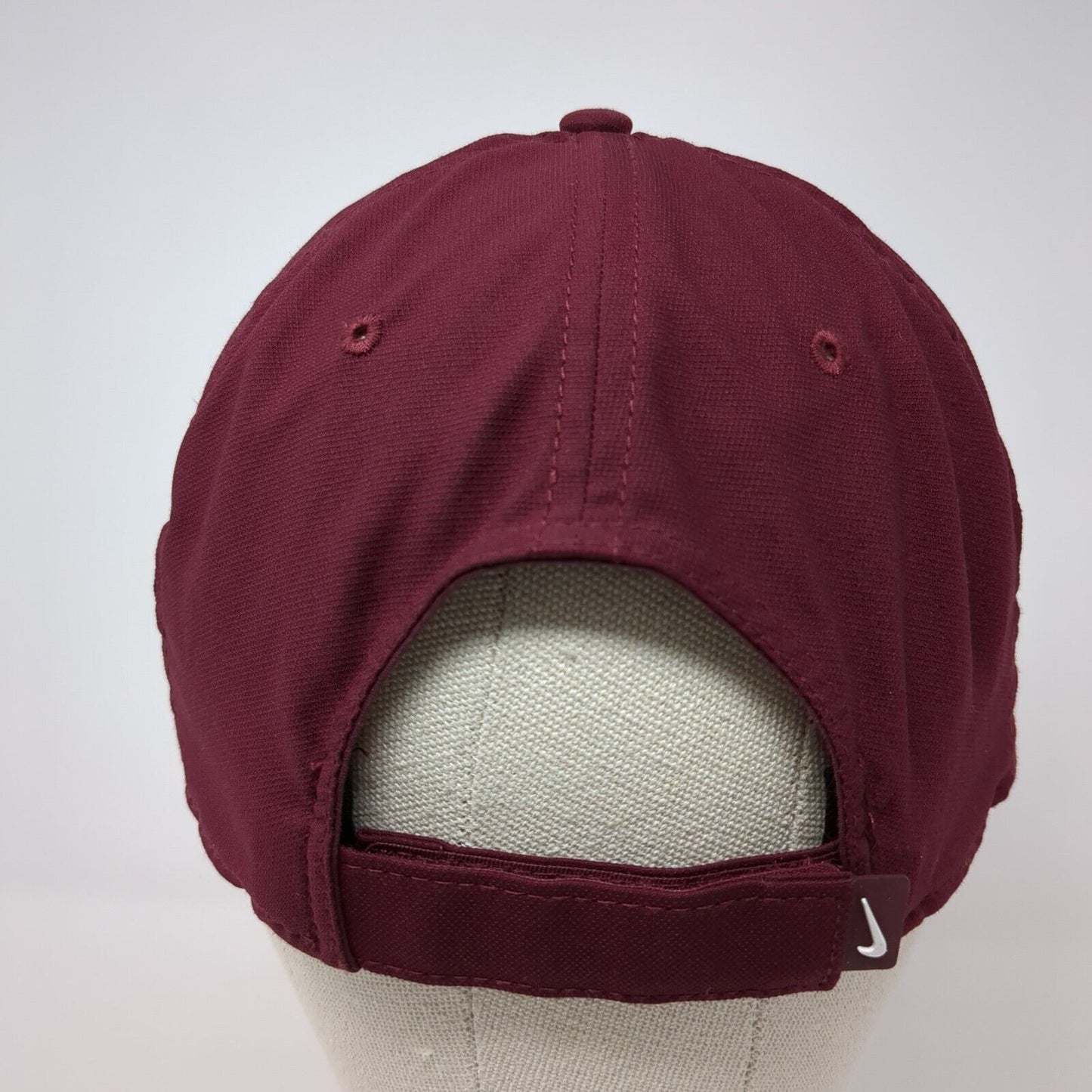 Griz Football Strapback Hat Red OS Embroidered Swoosh Classic99 Nike Dri-Fit