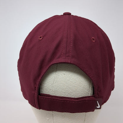 Griz Football Strapback Hat Red OS Embroidered Swoosh Classic99 Nike Dri-Fit