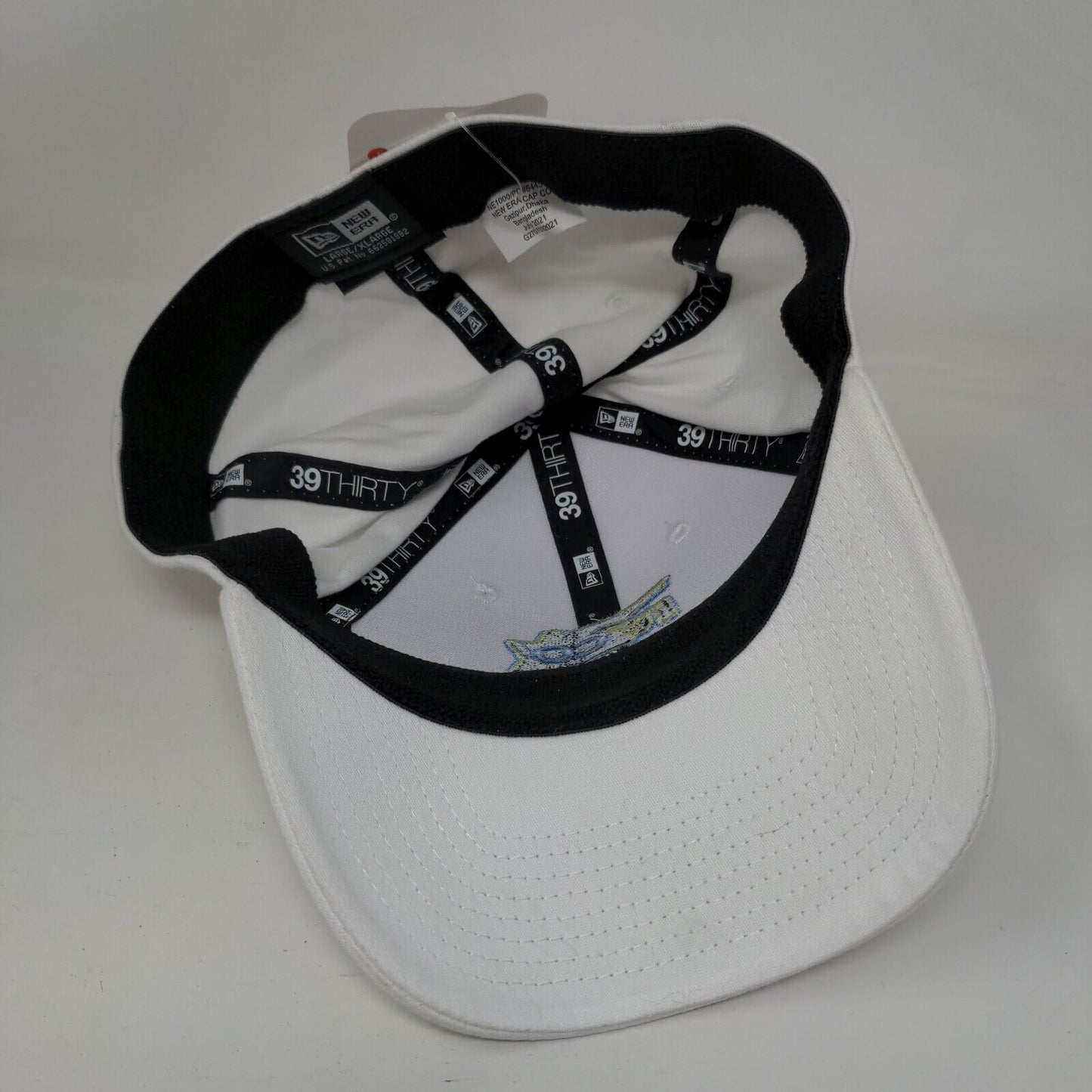 Reco Fitted Hat White L/XL Solid Embroidered New Era W/Tags CustomInk