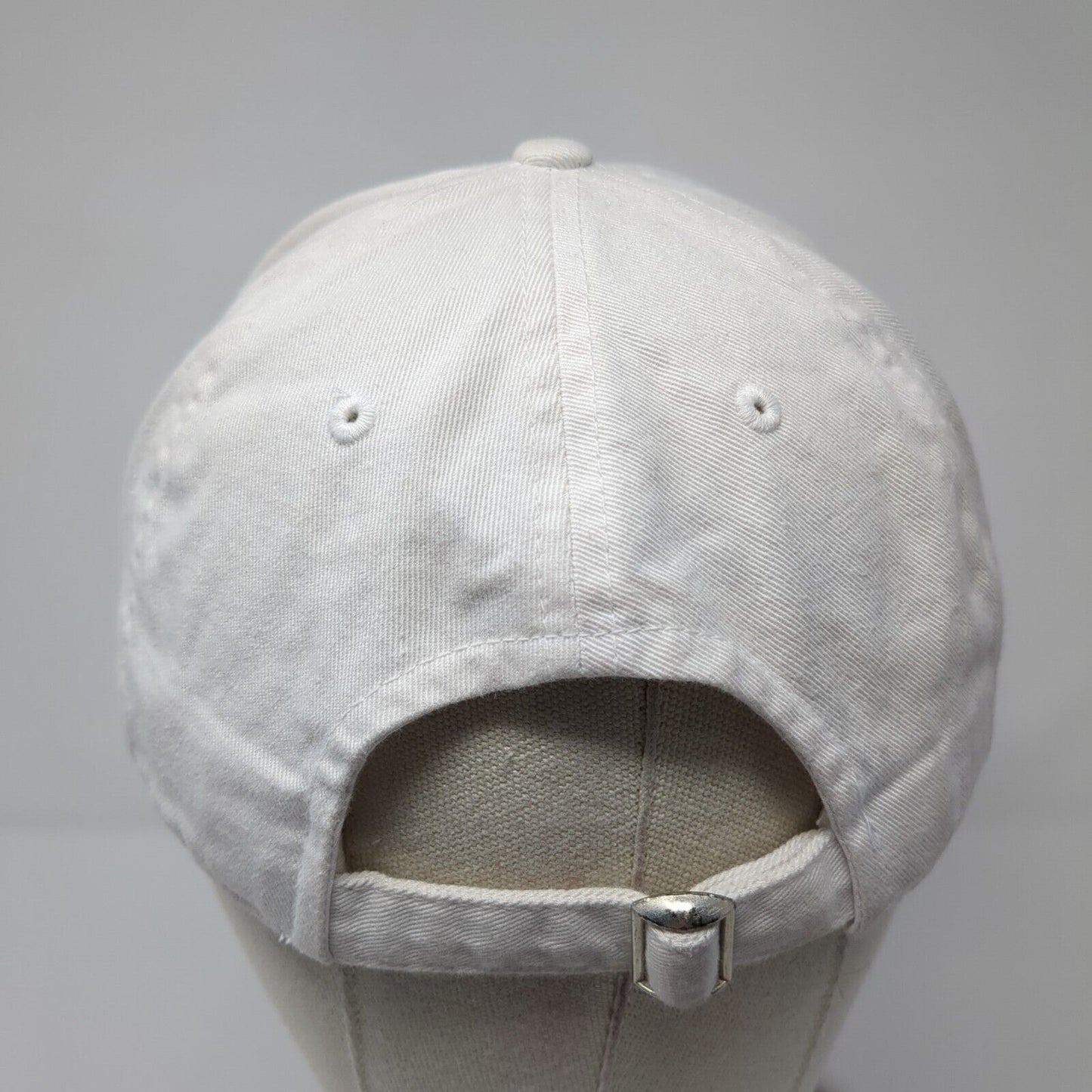 Golf Flag Slideback Hat White One Size Adjustable Embroidered KB ETHOS Classics
