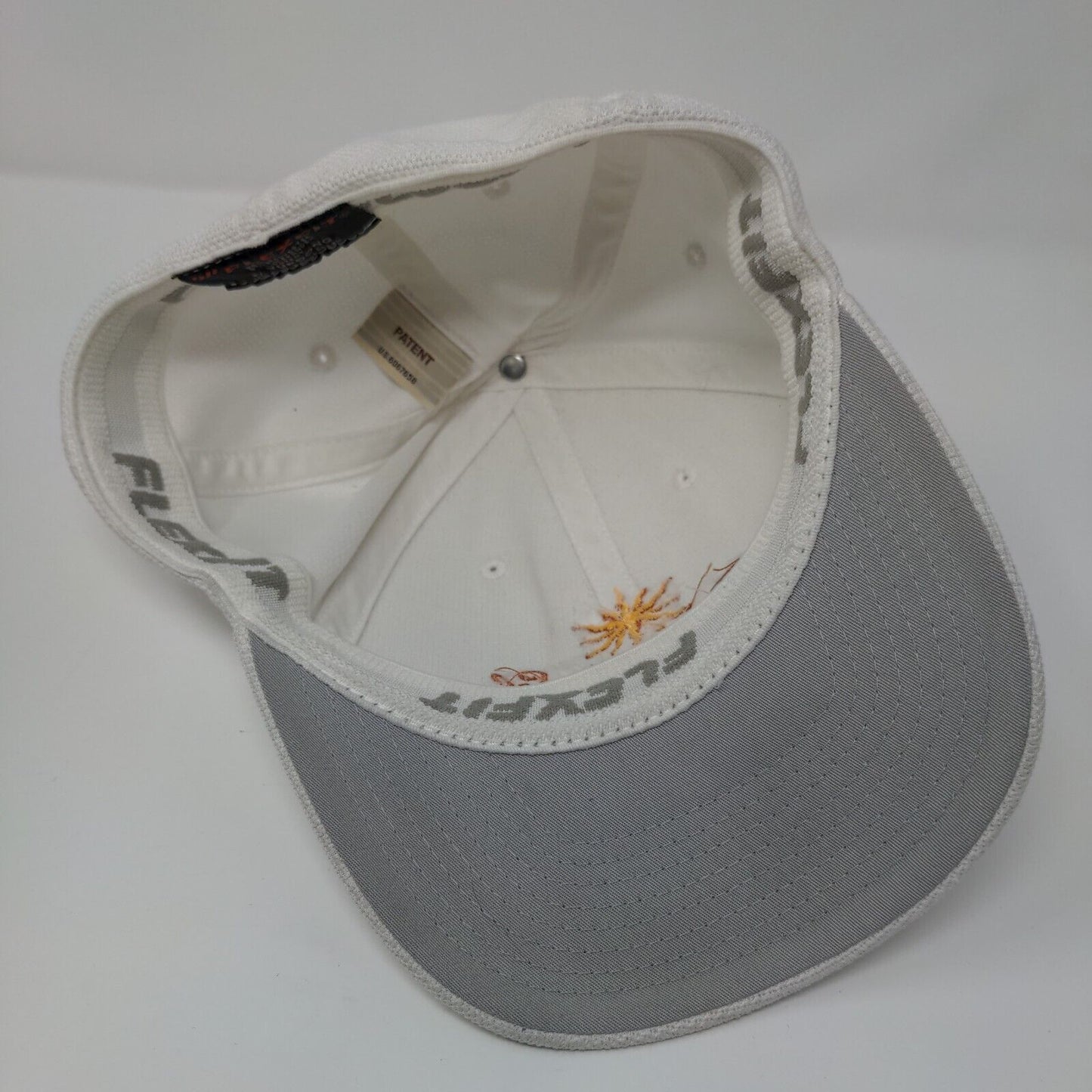 Danza del Sol Winery Fitted Hat White One Size Embroidered Flexfit