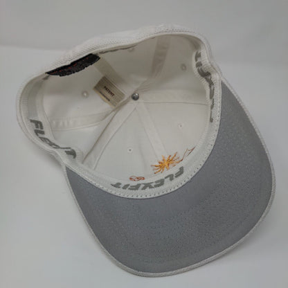 Danza del Sol Winery Fitted Hat White One Size Embroidered Flexfit