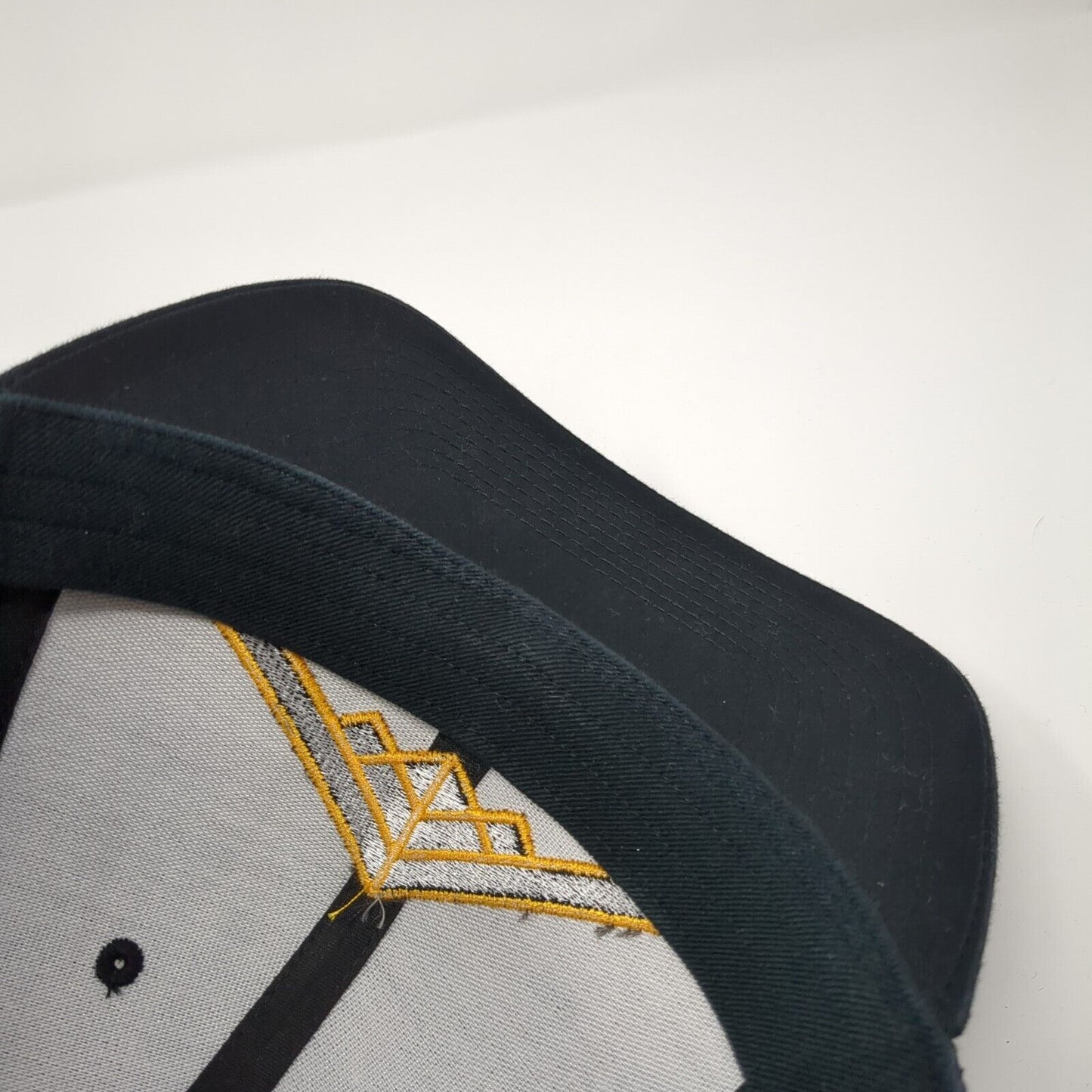 Richardson Mesh Back Trucker Hat Black One Size Flexfit Embroidered Logo