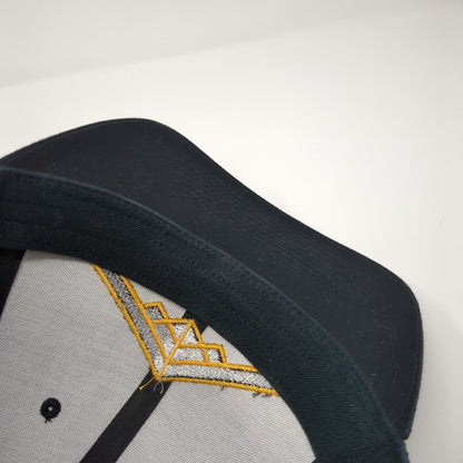 Richardson Mesh Back Trucker Hat Black One Size Flexfit Embroidered Logo