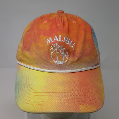 Malibu Snapback Rope Hat Multi One Size Adjustable Tie Dye Embroidered