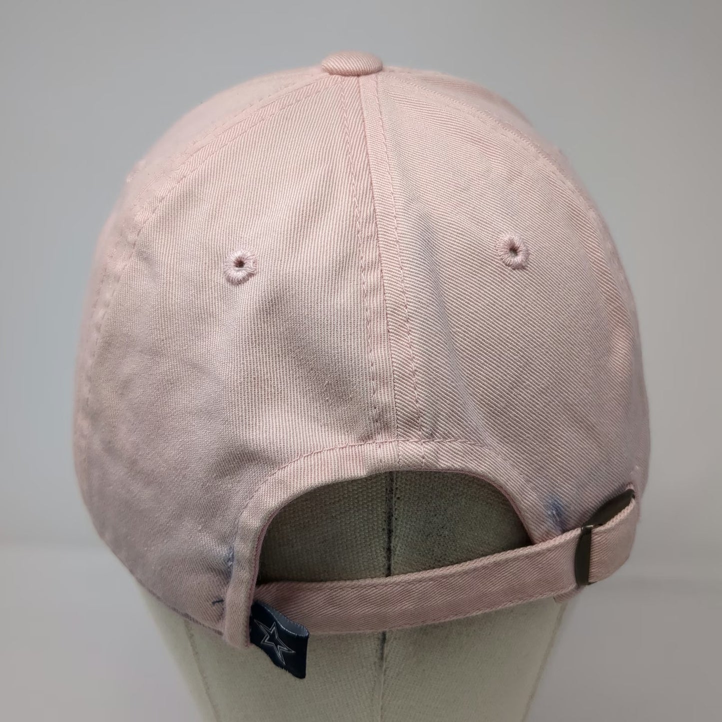 Dallas Cowboys NFL Authentic Pink Blue Hat One Size Cap Star Logo Slideback