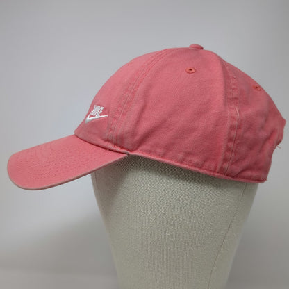 Nike Baseball Cap Pink One Size Heritage86 Embroidered Logo Slideback Hat Cotton
