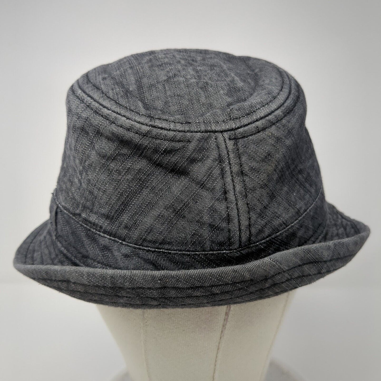 Vintage Crown Co Bucket Hat Gray S/M Solid Lined Blank Outdoor