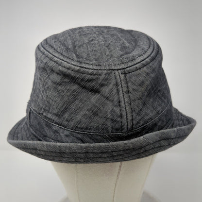 Vintage Crown Co Bucket Hat Gray S/M Solid Lined Blank Outdoor