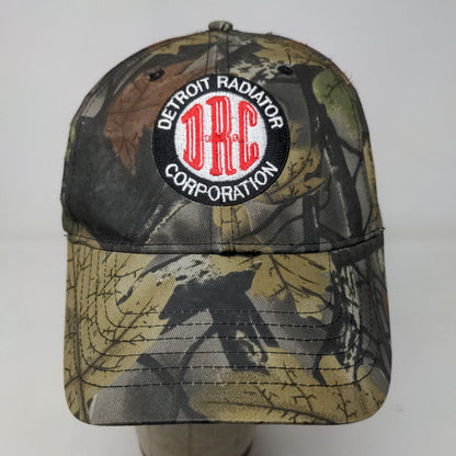 Detroit Radiator Corporation Men's Strapback Camo Hat Embroidered Logo Cotton