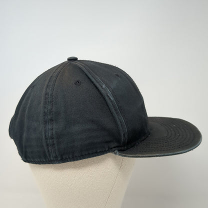 Elon Bike Co Snapback Hat Black One Size Adjustable Solid 6 Panel