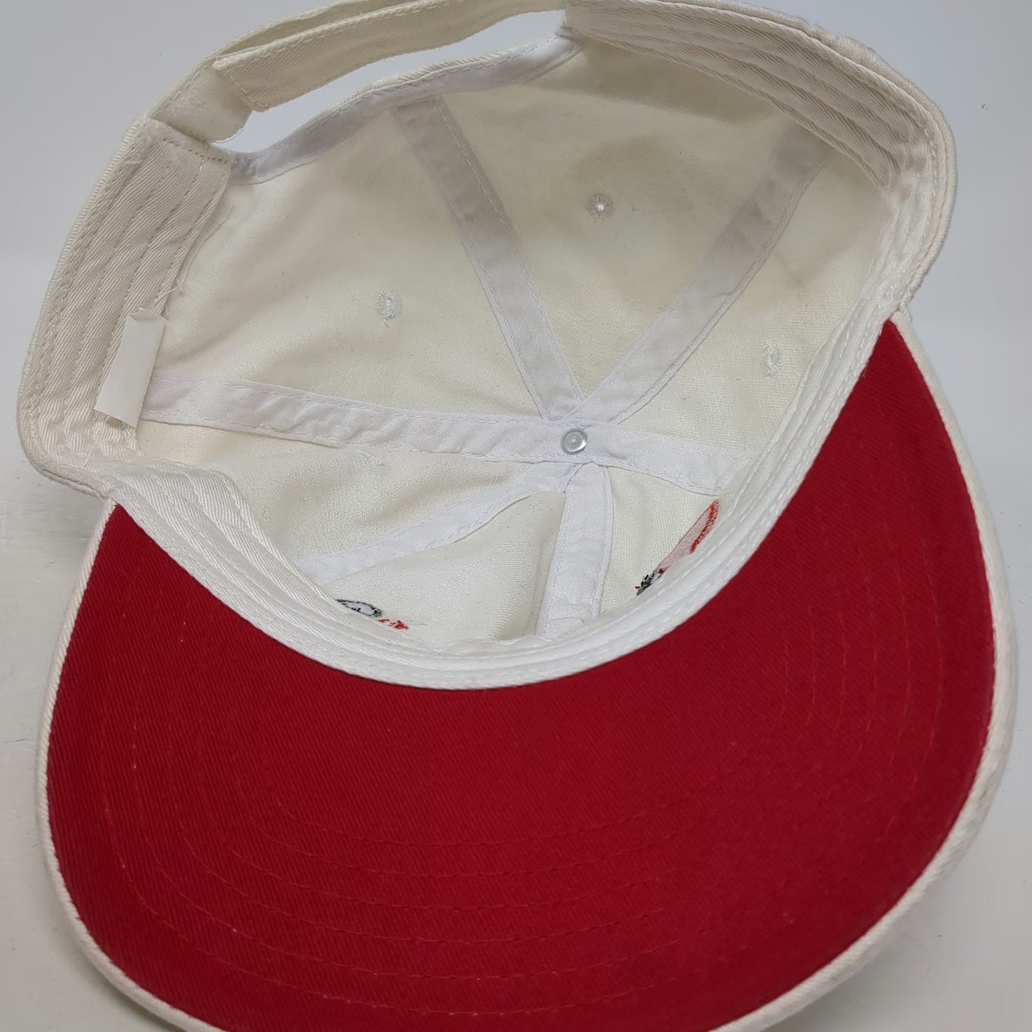 Diet Coke Baseball Cap White One Size Woman Embroidery Red Underbrim Strapback
