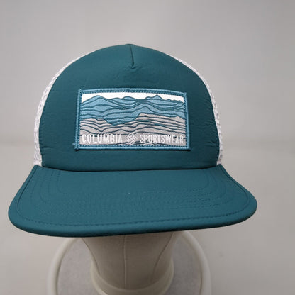 Columbia Sportswear Unisex Strapback Trucker Hat Blue OS Adjustable Mesh Back
