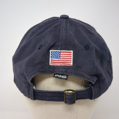 Ping Slideback Baseball Cap Blue One Size Adjustable Embroidered 6 Panel
