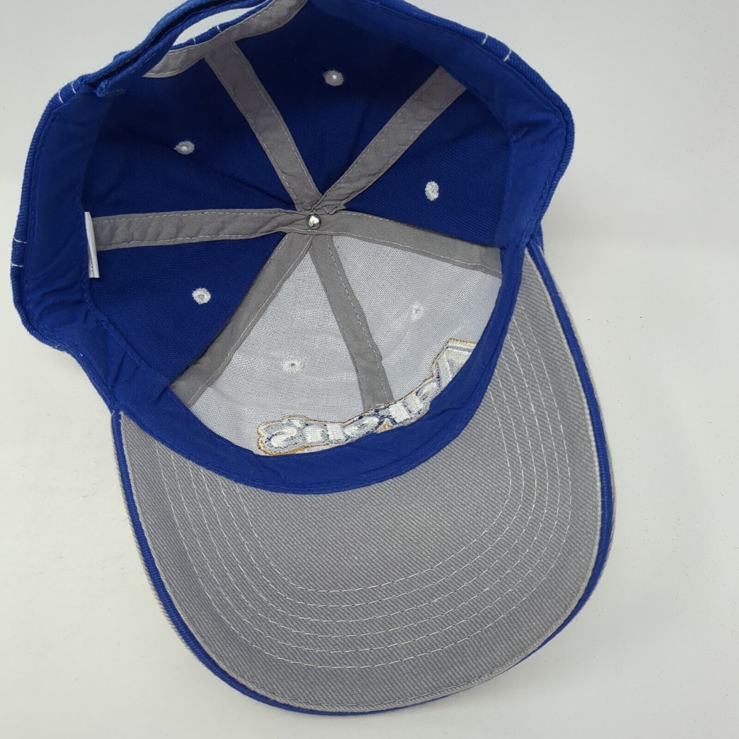 Aaron's Dream Machine Strapback Hat Blue One Size Adjustable Embroidered Cotton