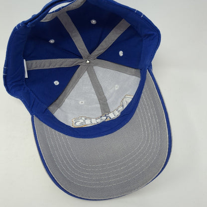 Aaron's Dream Machine Strapback Hat Blue One Size Adjustable Embroidered Cotton