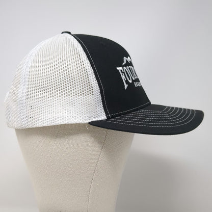 Richardson Trucker Hat Black White One Size Mesh Back Four Peaks Brewing Co