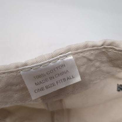 Wildlife Rescue Center Slideback Hat Beige One Size Adjustable Embroidered