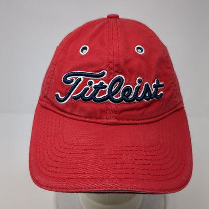 Titleist by New Era Slideback Hat Red One Size Adjustable Embroidered