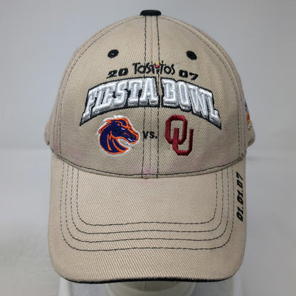 TOW NCAA Boise State Oklahoma 2007 Fiesta Bowl Beige One Size Cap Hat Matchup