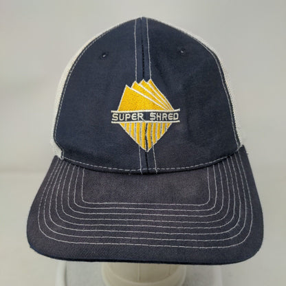 Super Shred Snapback Mesh Back Trucker Hat Blue Adjustable Richardson 112