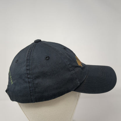 IIB Idaho Independent Bank Strapback Hat Black OS Adjustable Embroidered Cotton